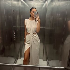 Zara Cream Maxi Dress